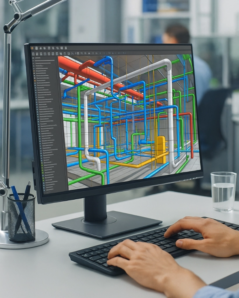 At ProtoTech Solutions, we provide complete BIM modeling solutions, including Scan to BIM, BIM coordination, MEP drafting, Revit family creation, as-built drawings, and more for AEC and manufacturing projects.